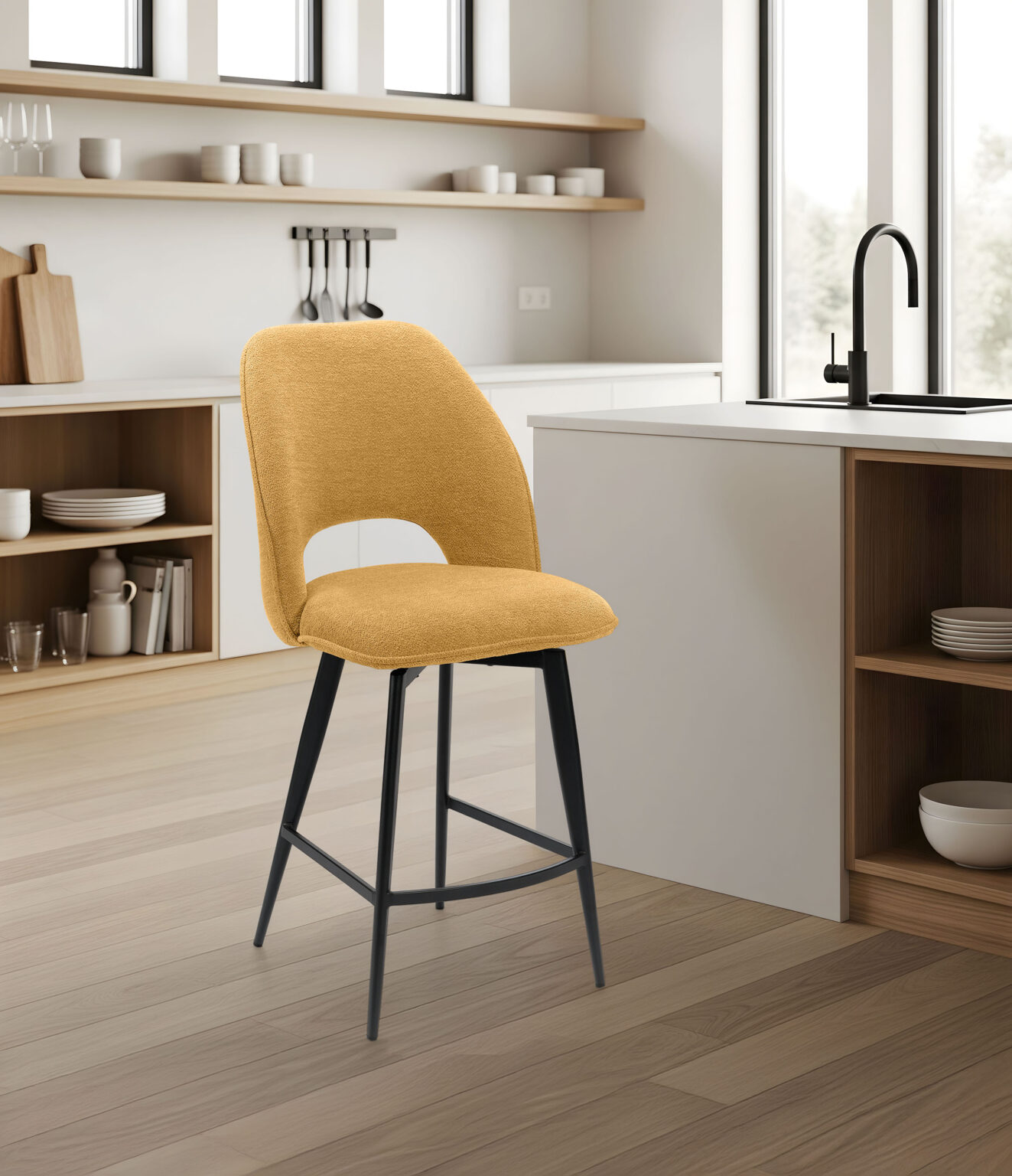 ambiance chaise haute roxane jaune avant