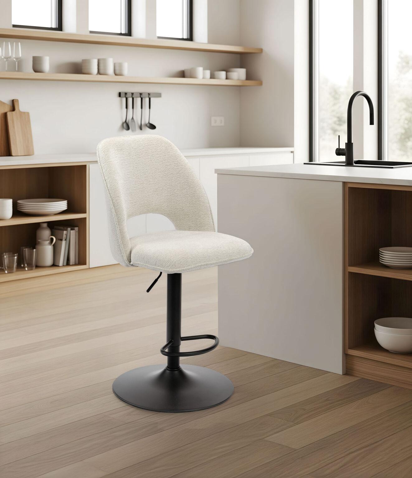 ambiance roxane pied piston beige avant