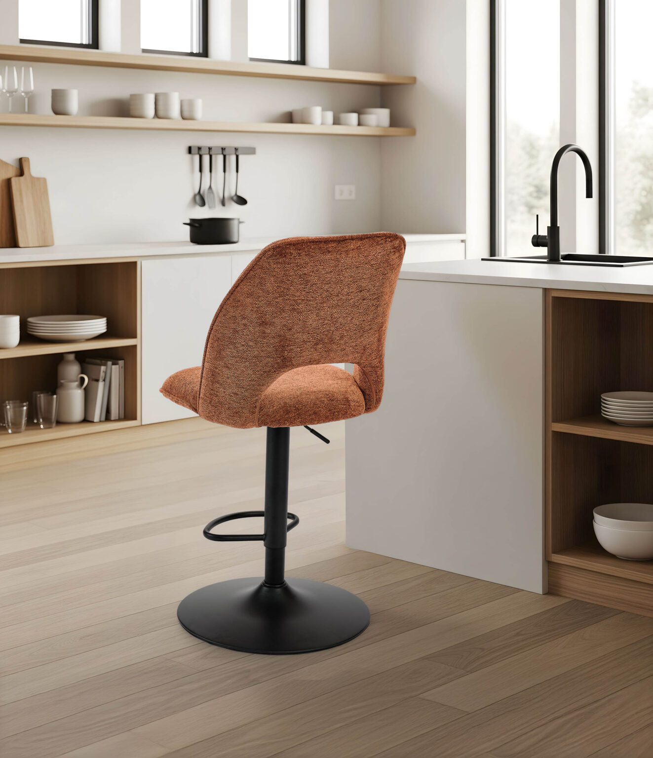 ambiance roxane pied piston terracotta arrière