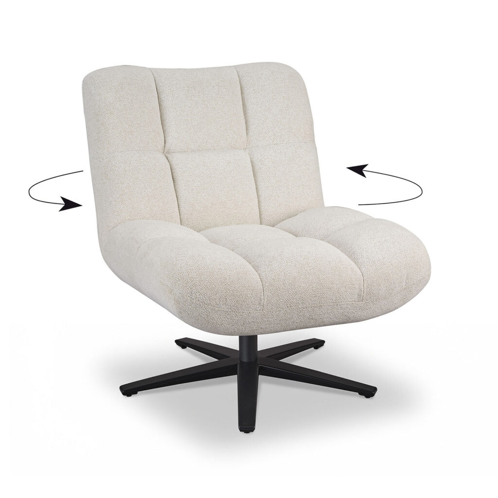 fauteuil angel'o pied étoile blanc