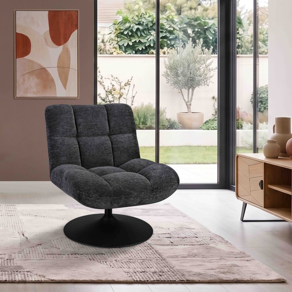 ambiance fauteuil angel'o pied socle gris anthracite avant