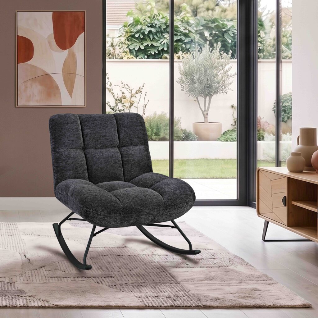 ambiance fauteuil angel'o gris anthracite avant