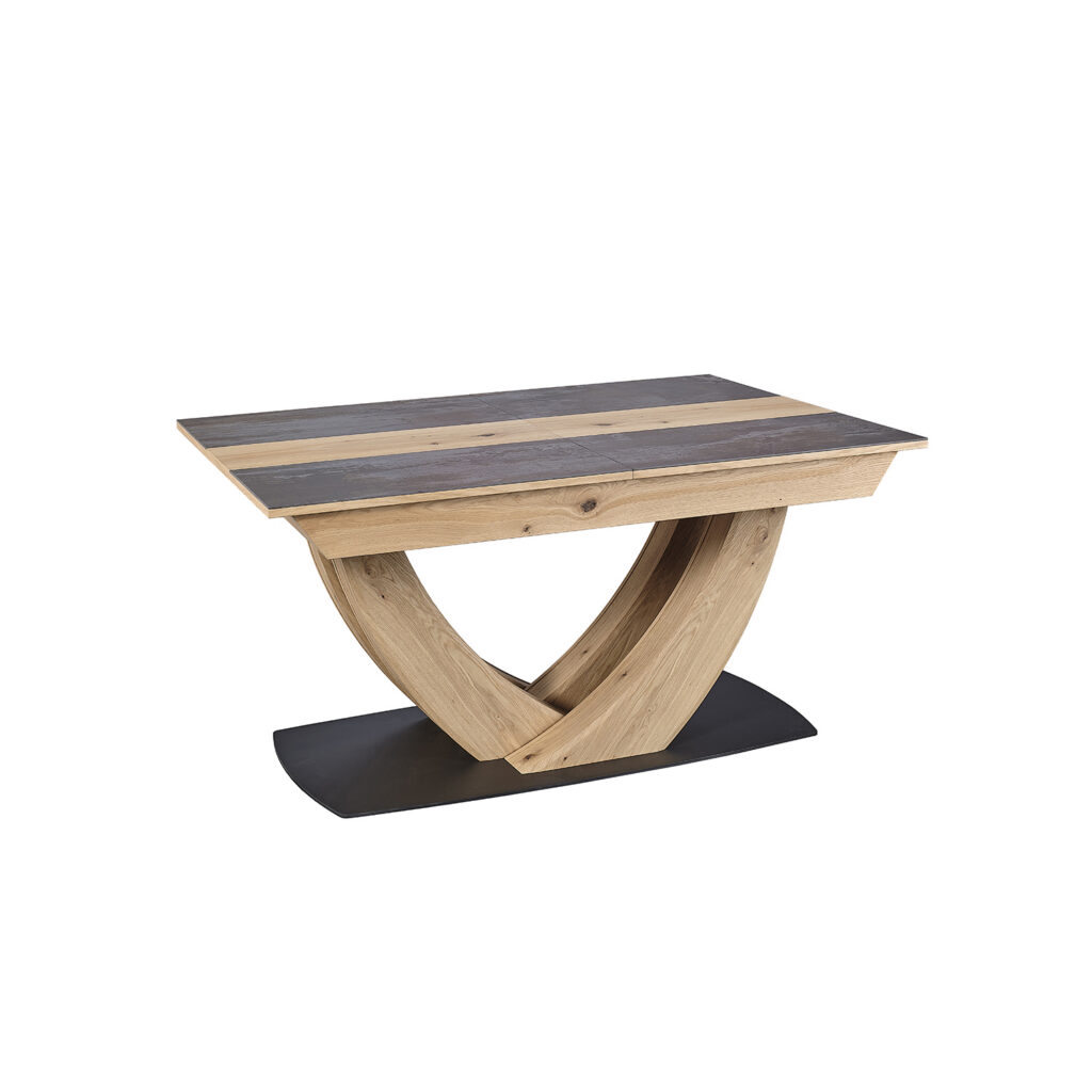 Table 160 brun panaché Minérale - Girardeau