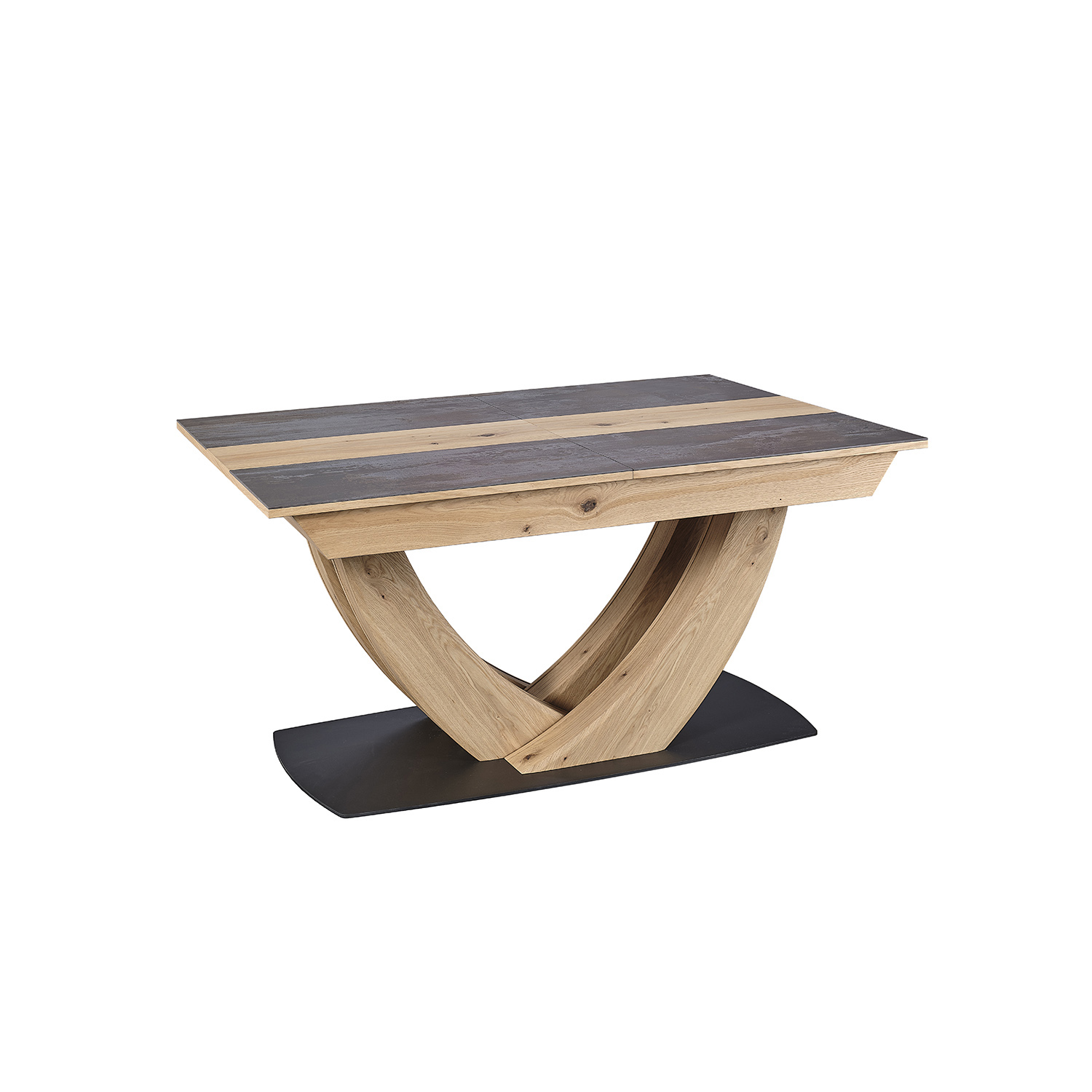 Table 160 brun panaché Minérale - Girardeau