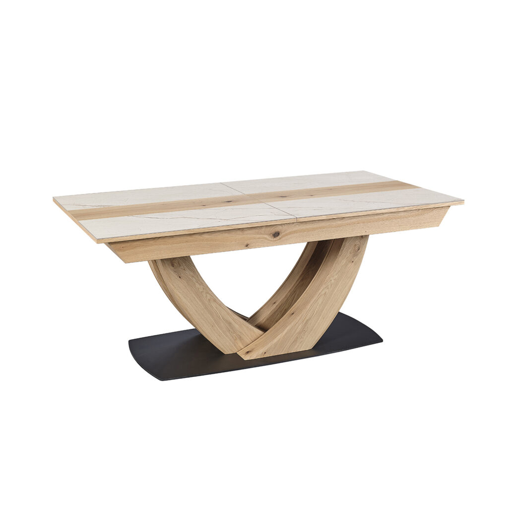 Table 190 beige veiné Minérale - Girardeau