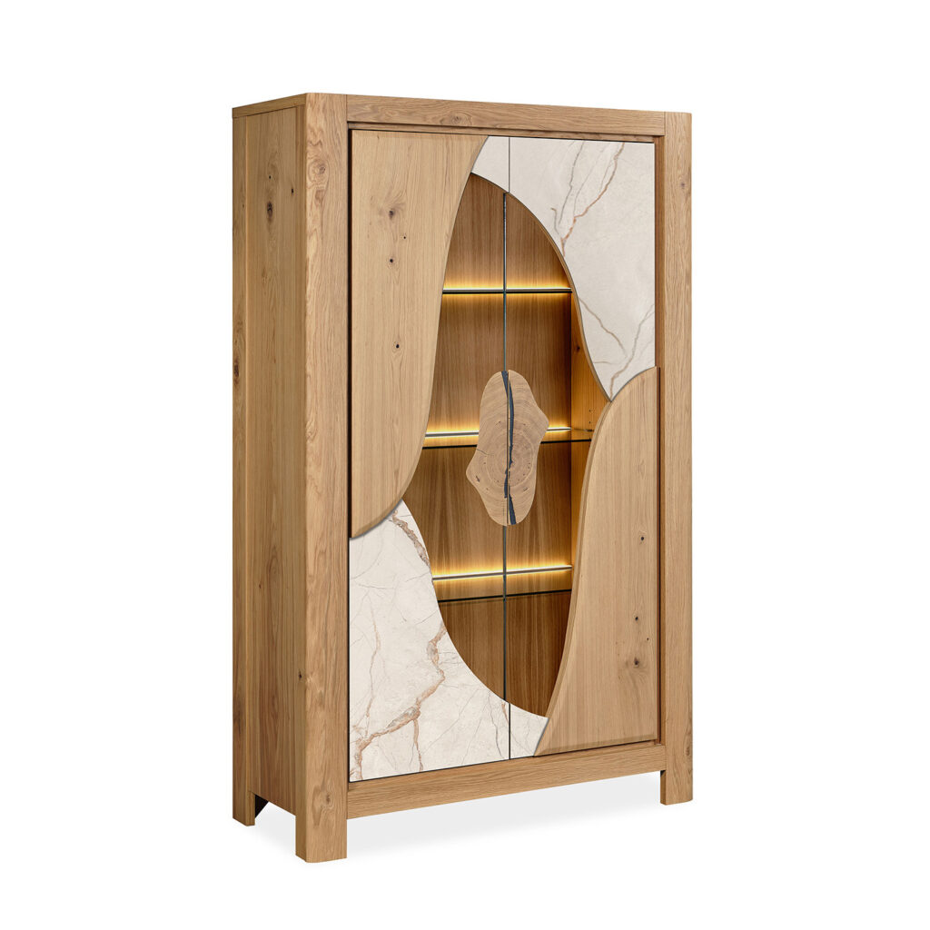 vitrine cayola beige veiné