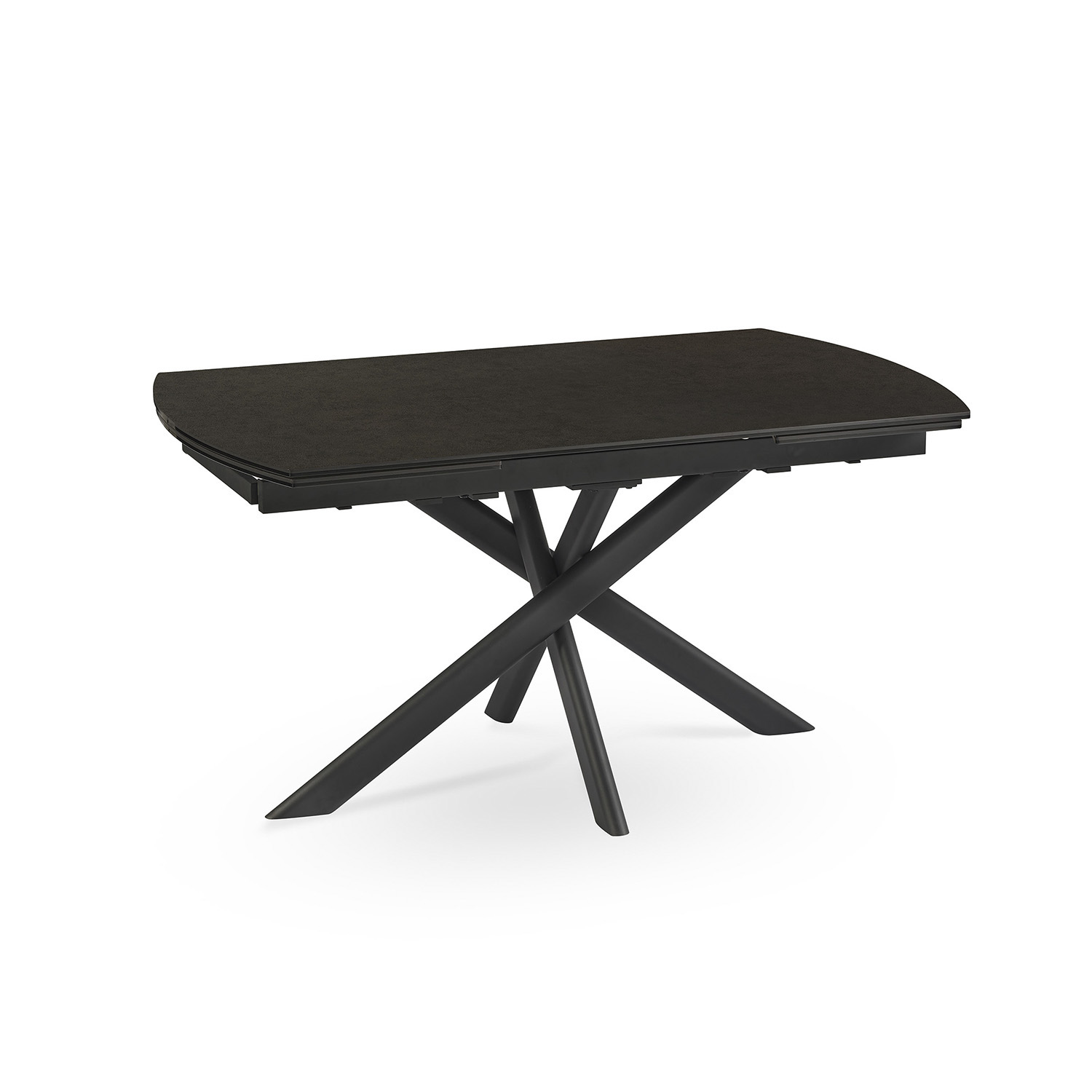 Table calypso 150cm blanc iron satiné