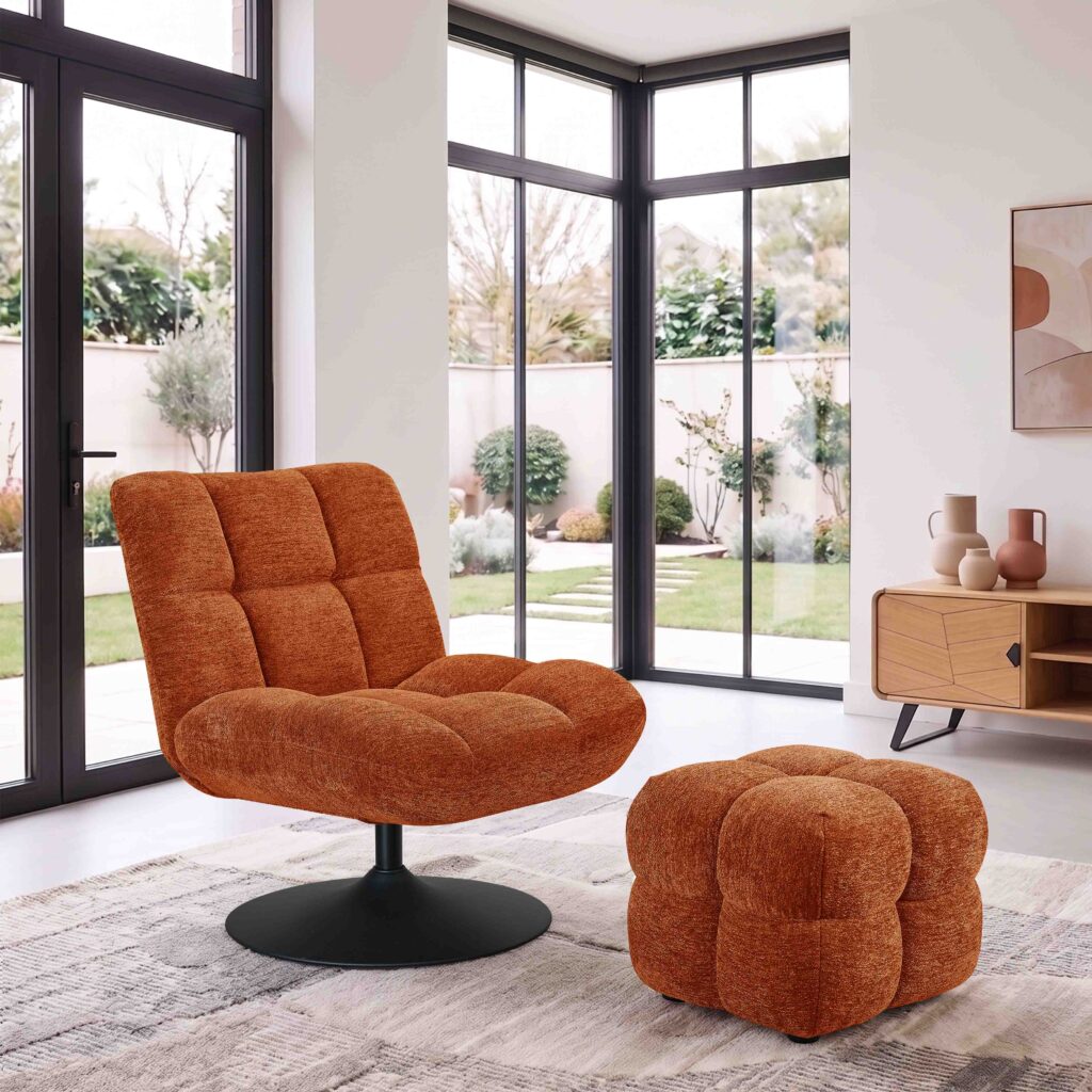 angel'o pied socle terracotta + pouf