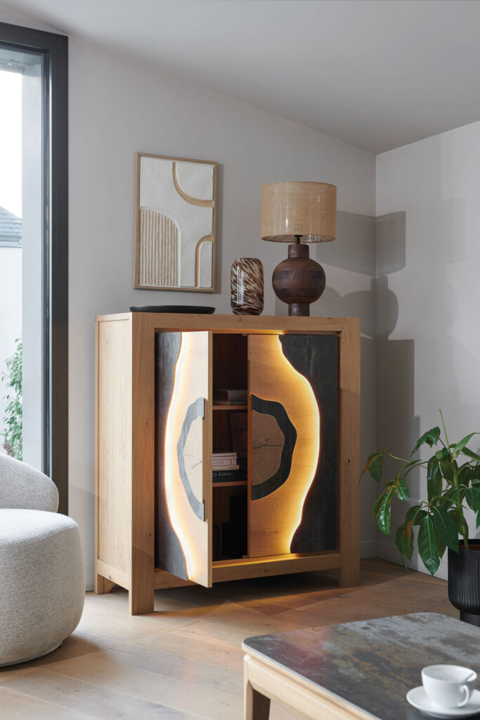 ambiance Bibus brun panaché Minérale ouverte - Girardeau