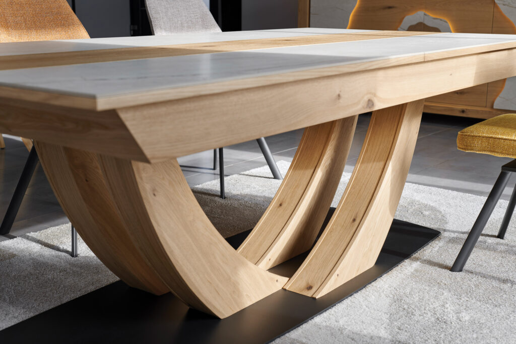 détail pied de Table Minérale - Girardeau