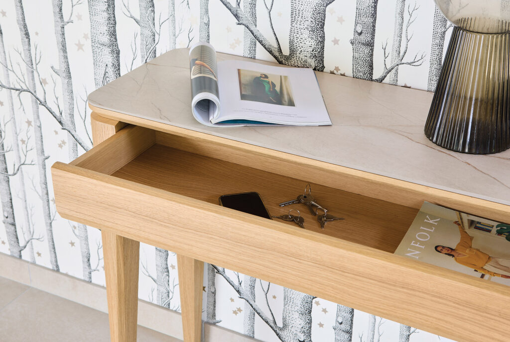 Console riviera tiroir ouvert