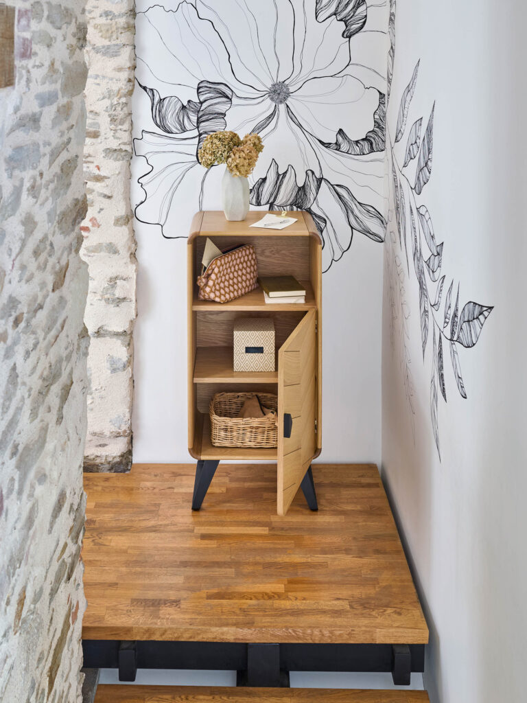 ambiance meuble d'entrée tokyo porte ouverte